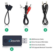 Carica l'immagine nel visualizzatore di Gallery, Carpuride Trasmettitore Bluetooth per cuffie TV PC bluetooth transmitter-1