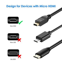 Carica l'immagine nel visualizzatore di Gallery, Rankie Cavo Micro HDMI a ad Alta velocità, Supporta Ethernet, 1.8m, Nero - Ilgrandebazar