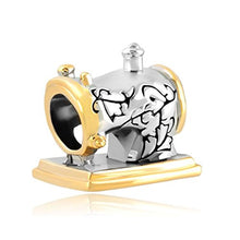 Carica l'immagine nel visualizzatore di Gallery, Uniqueen Charm bicolore a forma di macchina da cucire, stile... - Ilgrandebazar