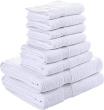 Carica l'immagine nel visualizzatore di Gallery, Utopia Towels - Set di asciugamani a 8 pezzi; 2 da bagno, 2 White - Ilgrandebazar