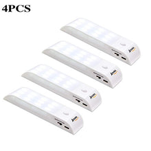 Carica l'immagine nel visualizzatore di Gallery, Luce Notte LED, AMANKA 4 Pcs Lampada Armadio con 4 Pezzi Led - Ilgrandebazar