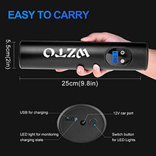 Carica l'immagine nel visualizzatore di Gallery, WZTO Compressore Aria Portatile Auto, Mini Pompa Elettrica 150PSI 2000mAh...