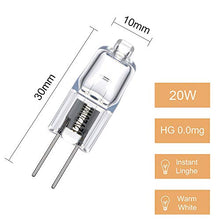 Carica l'immagine nel visualizzatore di Gallery, Vicloon G4 Lampadine Luce, Lampada Alogena, 20W Luce Calda, 10pcs 20w