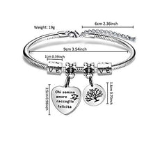 Carica l'immagine nel visualizzatore di Gallery, Angelra Bracciale da Donna con Ciondolo In Acciaio,"Chi Semina Amore... - Ilgrandebazar