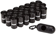 Carica l'immagine nel visualizzatore di Gallery, AmazonBasics - Sacchetti per bisogni dei cani, con dispenser e clip 300