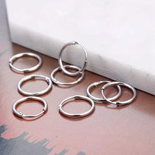 Carica l'immagine nel visualizzatore di Gallery, Sllaiss 4 Paia Mini Orecchini Cerchio 925 Argento per Donne Piccolo Rotondo... - Ilgrandebazar