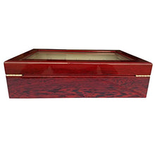 Carica l'immagine nel visualizzatore di Gallery, Feibrand Legno Scatola Porta Orologi Custodia per 12 Rosso - Ilgrandebazar