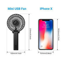 Carica l'immagine nel visualizzatore di Gallery, EasyAcc Mini Ventilatore Portatile USB, 3350mAh Batteria 3350mah, Nero