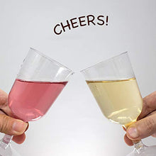 Carica l'immagine nel visualizzatore di Gallery, 48 Pezzi Bicchieri da Vino in Plastica USA e Getta, Trasparente 180ml -... - Ilgrandebazar