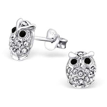 Carica l'immagine nel visualizzatore di Gallery, Monkimau Orecchini ragazza Gufo in argento sterling 925 vero...