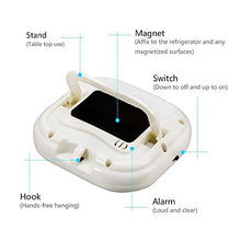 Carica l'immagine nel visualizzatore di Gallery, Magnetico Digitale Timer da Cucina con Allarme Forte e Ampio Bianco Blu - Ilgrandebazar