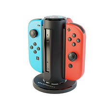 Carica l'immagine nel visualizzatore di Gallery, Lioncast Joy-Con Quadrupla Ricarica per Nintendo Switch, Controller per...