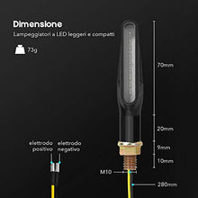 Carica l'immagine nel visualizzatore di Gallery, Indicatori Direzione, 4 Pezzi ZREE Indicatore di Direzione Moto Ambra Luci... - Ilgrandebazar