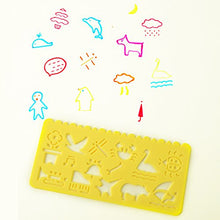 Carica l'immagine nel visualizzatore di Gallery, Set di Stencil Stampini da Disegno in Plastica per Bambini, 74 Forme, 24... - Ilgrandebazar
