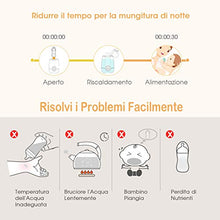 Carica l'immagine nel visualizzatore di Gallery, OMORC Scaldabiberon Portatile Elettrico, Sterilizzatore con Display LCD...