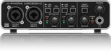 Carica l'immagine nel visualizzatore di Gallery, Behringer U-PHORIA UMC202HD interfaccia audio 2x2 USB 24 BIT e 192 Khz con... - Ilgrandebazar