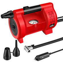 Carica l'immagine nel visualizzatore di Gallery, oasser Compressore Portatile per Auto Mini Pompa Aria P4 12V DC Multiuso con... - Ilgrandebazar