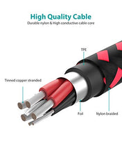 Carica l'immagine nel visualizzatore di Gallery, Nimaso Huawei Cavo USB C 5A[2Pezzi/2M+2M], Type-C 2M+2M, Rosso