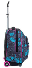 Carica l'immagine nel visualizzatore di Gallery, Trolley Fit Seven Colorflower, Nero, 35 Lt, 2in1 Zaino con Sollevamento...