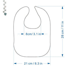 Carica l'immagine nel visualizzatore di Gallery, Pekitas - Confezione da 7 bavaglini, impermeabile, con chiusura regolabile... - Ilgrandebazar