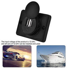 Carica l'immagine nel visualizzatore di Gallery, Presa usb auto, di ricarica per caricabatterie con porta USB ABS...