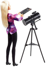 Carica l'immagine nel visualizzatore di Gallery, Barbie- Carriere Astrofisica Bambola Bionda con Telescopio e Accessori,... - Ilgrandebazar