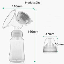 Carica l'immagine nel visualizzatore di Gallery, Tiralatte manuale in silicone per allattamento, 150 ml, con manico singolo,... - Ilgrandebazar