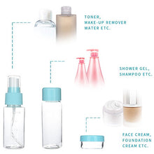 Carica l'immagine nel visualizzatore di Gallery, Bottiglie da Viaggio (11Pz), Cizen Kit Liquidi, Accessori Blu - Ilgrandebazar