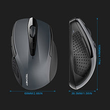 Carica l'immagine nel visualizzatore di Gallery, TECKNET Mouse Bluetooth Wireless per Windows e Mac, 2600DPI, Grey