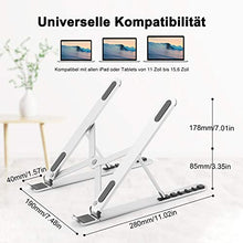 Carica l'immagine nel visualizzatore di Gallery, OCDAY Supporto PC Portatile, Alluminio Ventilato Telescopico_Piccolo