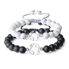 Carica l'immagine nel visualizzatore di Gallery, COAI Coppia Bracciali della Distanza 'Ovunque, Non Importa Dove' Mappamondo
