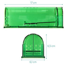 Carica l'immagine nel visualizzatore di Gallery, Navaris 2X Trappola per Topi e Piccoli roditori - Set trappole catturare...