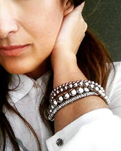 Carica l'immagine nel visualizzatore di Gallery, Bracciale 3 in 1 collana corta e lunga Antiallergico Pietre Naturali... - Ilgrandebazar