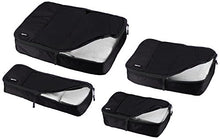Carica l'immagine nel visualizzatore di Gallery, AmazonBasics ZH1509009, Set da 4 cubi Piccola, Media, Grande, Sottile, Nero