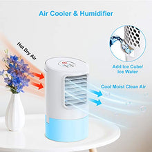 Carica l'immagine nel visualizzatore di Gallery, Mini Raffreddatore D'aria, Air Cooler Personale Condizionatori Ventilatore 3...