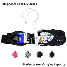 Carica l'immagine nel visualizzatore di Gallery, Eono by Amazon - Marsupio Sportivo Cintura da Corsa, Impermeabile e Nera