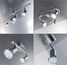 Carica l'immagine nel visualizzatore di Gallery, B.K. Licht Faretti LED da soffitto orientabili, include 2 lampadine GU10 da... - Ilgrandebazar