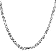 Carica l'immagine nel visualizzatore di Gallery, U7 Collana Uomo a Catena Grano Sottile Robusta Grande Grossa, Argento(6mm) - Ilgrandebazar