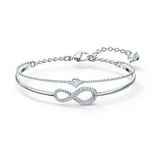 Carica l'immagine nel visualizzatore di Gallery, Swarovski Bangle Donna Placcato_Oro Cristallo Rotonda - 5520584 - Ilgrandebazar
