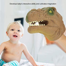 Carica l'immagine nel visualizzatore di Gallery, Dinosauro Mano Puppet Gloves, 6 Pollici Tyrannosaurus Rex Gioco di Marrone - Ilgrandebazar