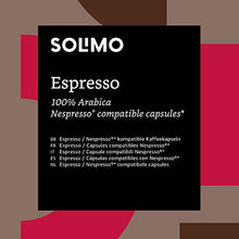 Carica l'immagine nel visualizzatore di Gallery, Marchio Amazon - Solimo Capsule Espresso, compatibili Nespresso* - caffè...