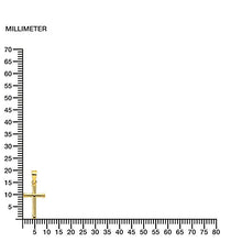 Carica l'immagine nel visualizzatore di Gallery, Croce 15x9 mm per bambini - oro giallo 18k (750) - Ilgrandebazar