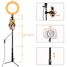 Carica l'immagine nel visualizzatore di Gallery, BLOOMWIN Luce ad Anello LED, 8" Ring Light Dimmerabile con Bastone Selfie...