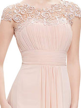 Carica l'immagine nel visualizzatore di Gallery, Ever-Pretty Vestito da Damigella Donna Girocollo Maniche Corte 40, Arrossire - Ilgrandebazar
