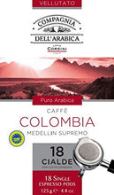 Carica l'immagine nel visualizzatore di Gallery, Caffè Corsini Compagnia dell'Arabica Colombia 100% Arabica 4 x 18