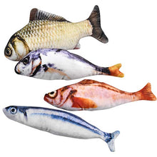 Carica l'immagine nel visualizzatore di Gallery, Dokpav 4PCS 20CM Simulazione Peluche di Pesce, Giocattoli per Gatto,...