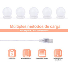 Carica l'immagine nel visualizzatore di Gallery, Luci di Specchio per Trucco LED Lampada da 10 Pcs - Lampadine Dimmerabili - Ilgrandebazar