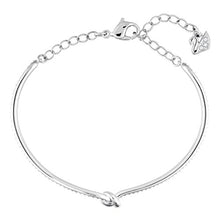 Carica l'immagine nel visualizzatore di Gallery, Swarovski Bangle Lifelong, Cristallo Bianco, Rodiato, da Donna - Ilgrandebazar