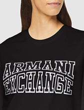 Carica l'immagine nel visualizzatore di Gallery, ARMANI EXCHANGE Felpa Donna M, Nero (Black 1200) - Ilgrandebazar