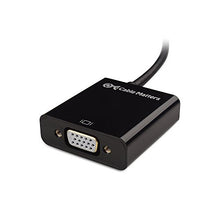 Carica l'immagine nel visualizzatore di Gallery, Cable Matters Adattatore da micro HDMI a VGA (convertitore Micro HDMI, Nero